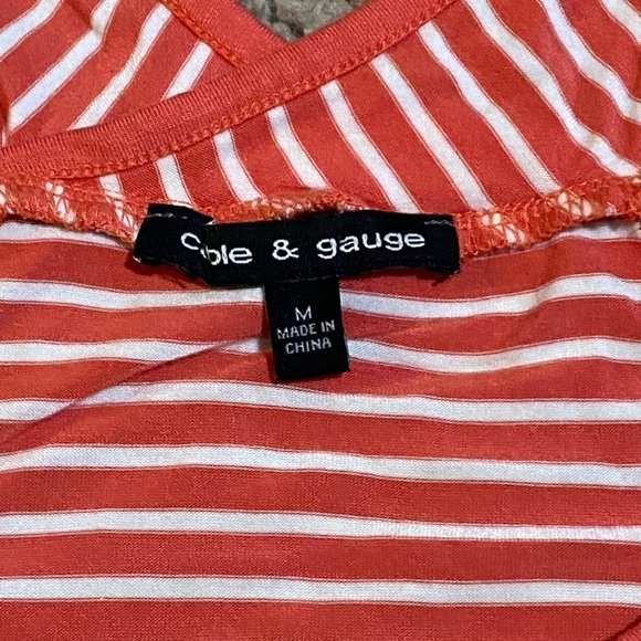 CABLE and Gauge Size M Razor Back Stripped Tank - Picture 6 of 7